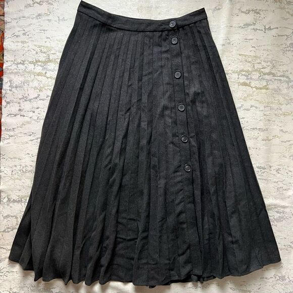 Zara Pleated Button Front Maxi Skirt  Long School girl - Picture 6 of 10